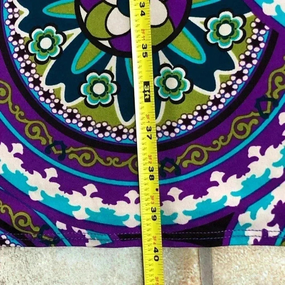 MSK Maxi Skirt Stretch Pull On Boho Artsy sz S - Picture 8 of 9